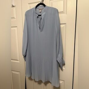 NWOT Pale Blue H&M Pleated Dress